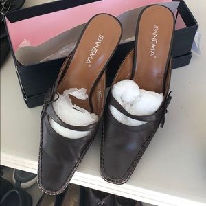 Brown slides.  Almost new.